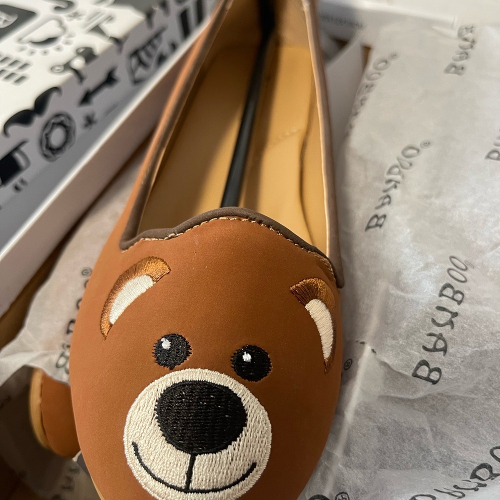 BAMBOO Brown Bear Kids Slippers